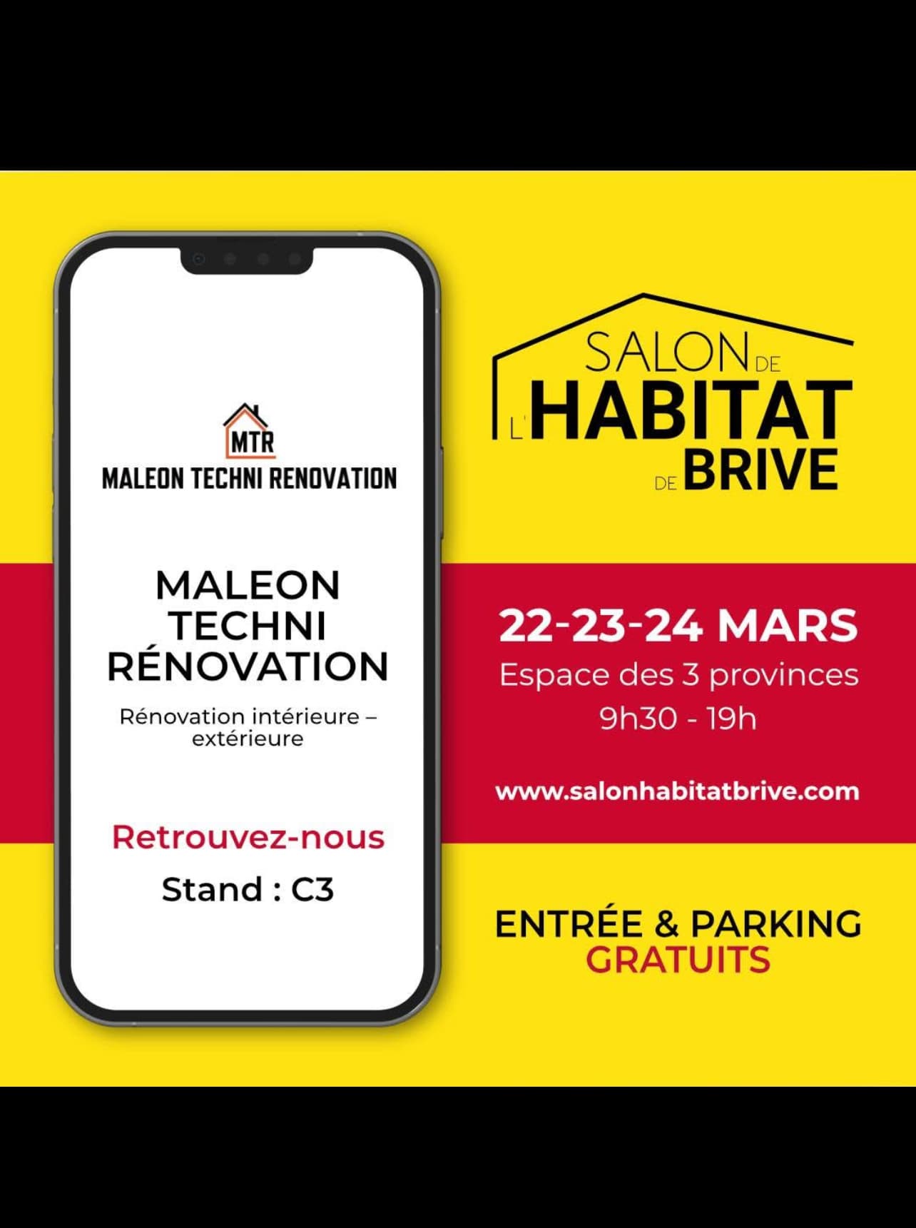 Stand de Maleon Techni Renovation au Salon de l'Habitat de Brive