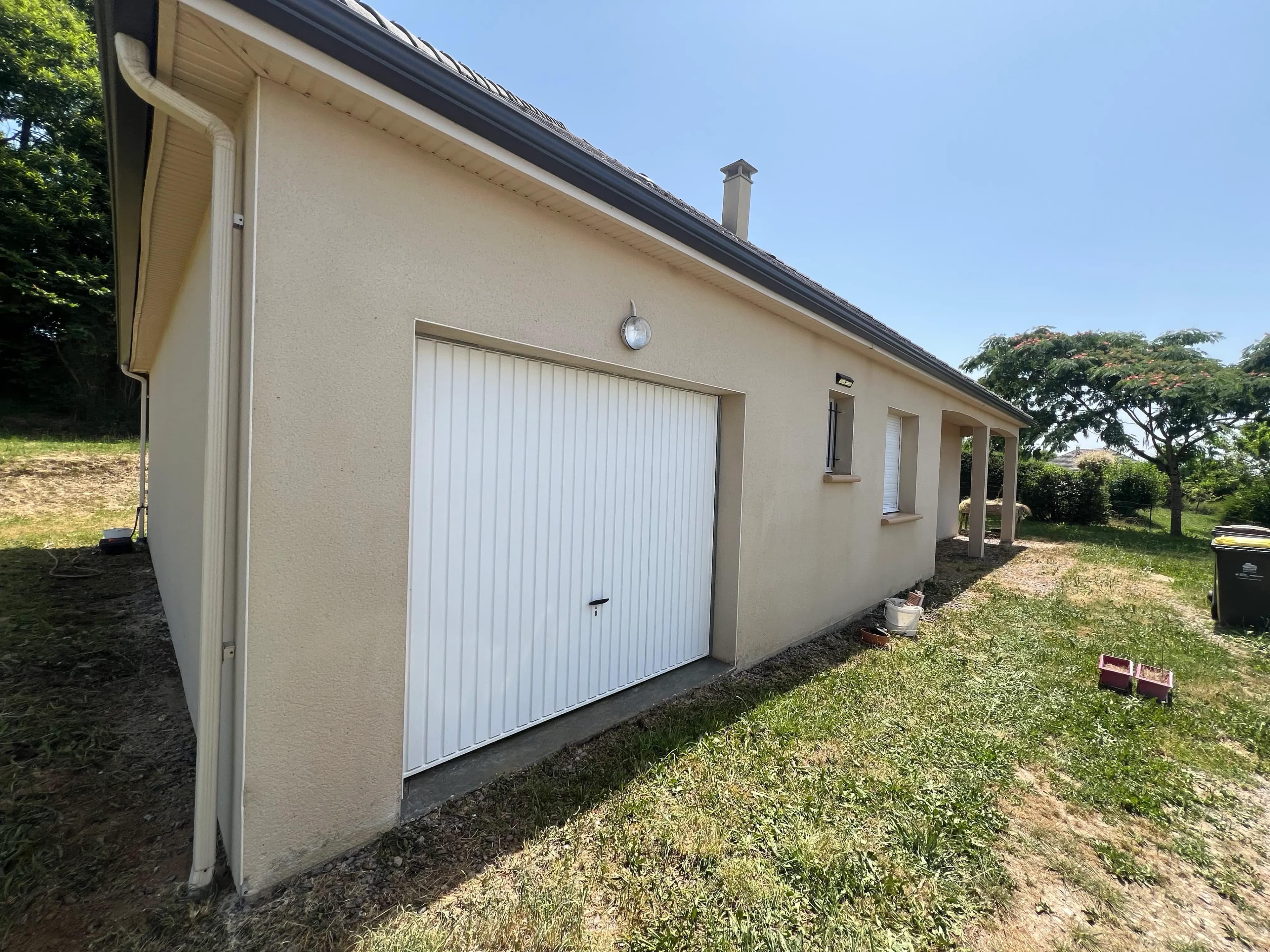 Vue sur une toiture traitée et protégée